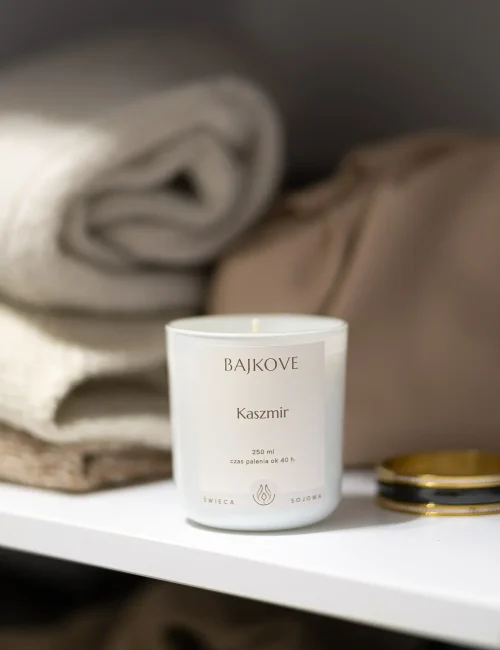 Kaszmir świeczka sojowa