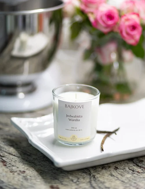 świeca sojowa jedwabista wanilia